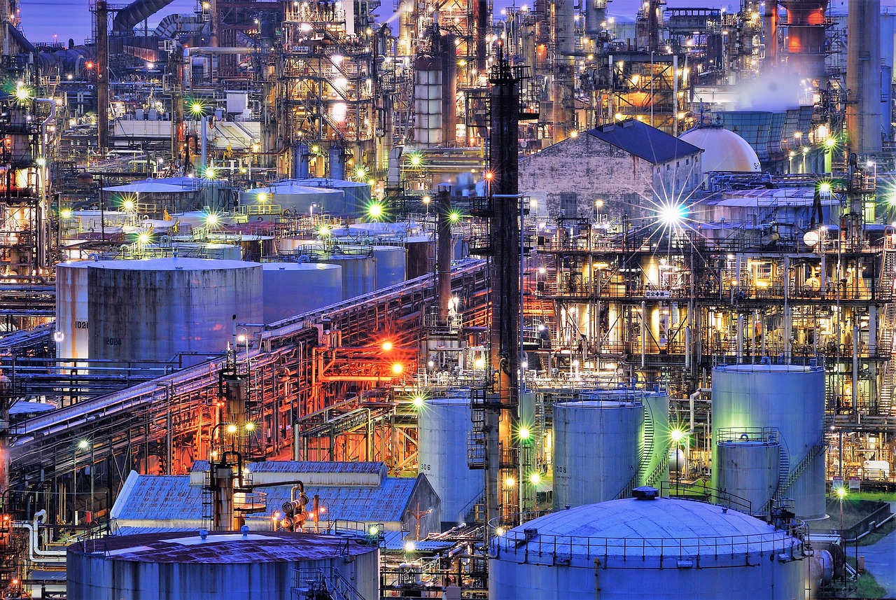 factory, refinery, night view-7295627.jpg